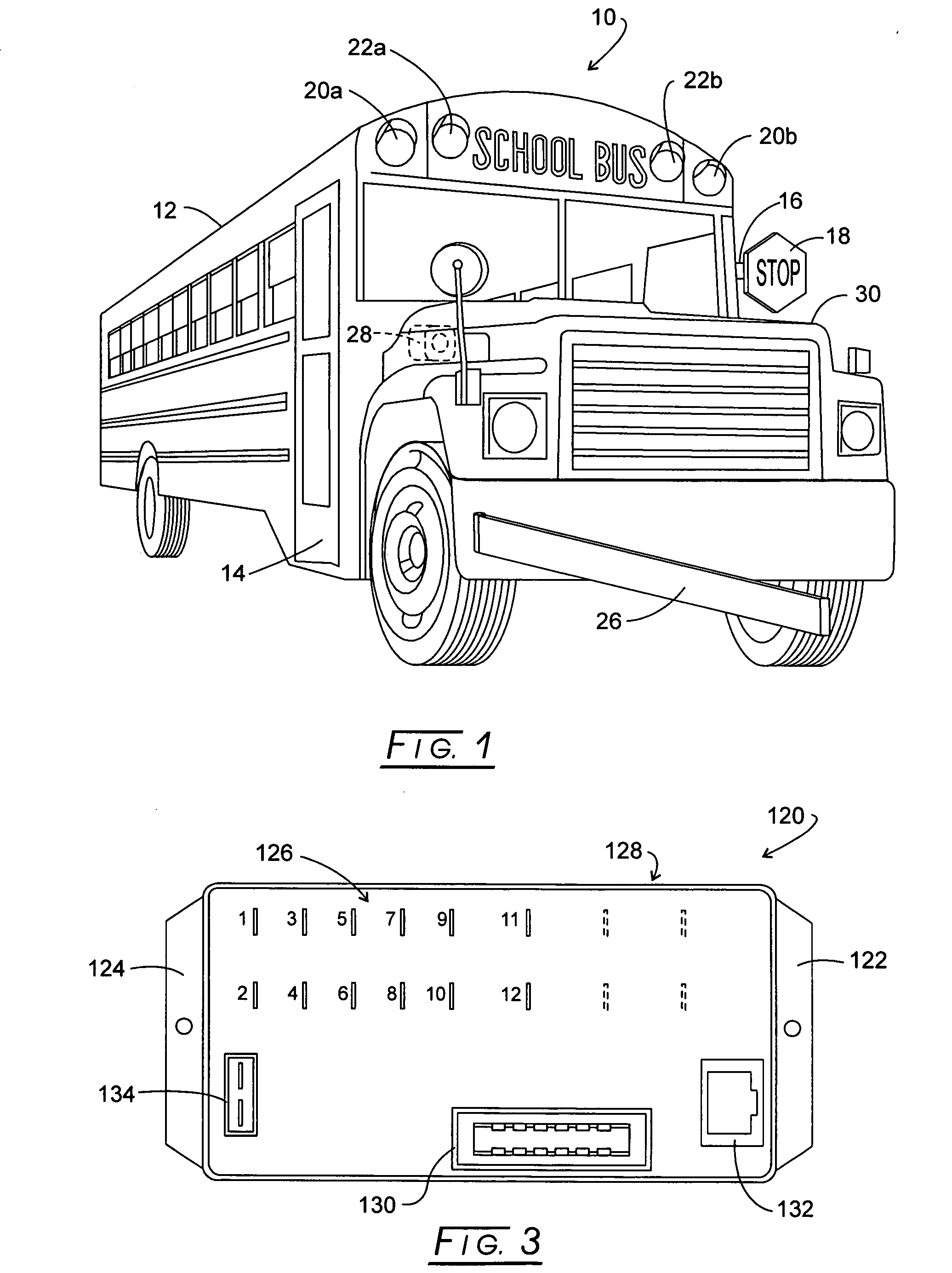 Bus safety controller method and system