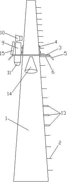 Tubular pole intelligent anti-climbing protection device and protection method thereof