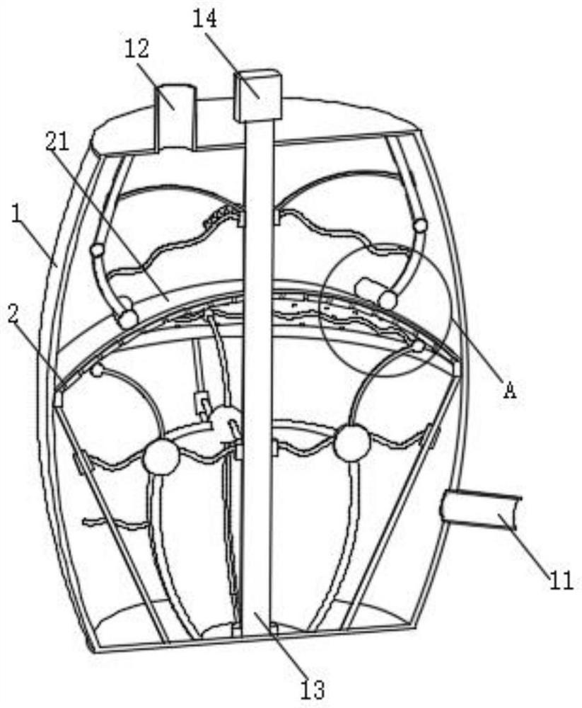 Cosmetic extracting solution processing device