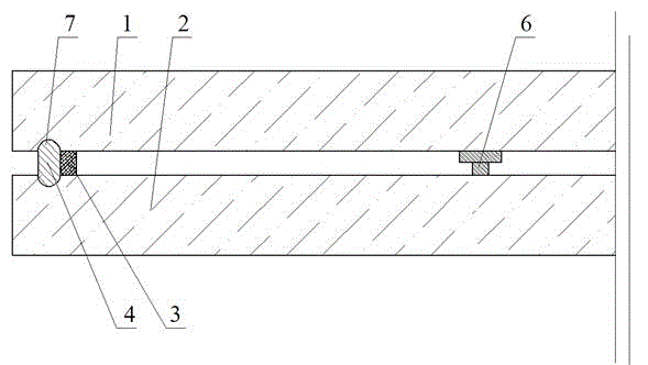 Groove sealed vacuum glass and preparing method thereof
