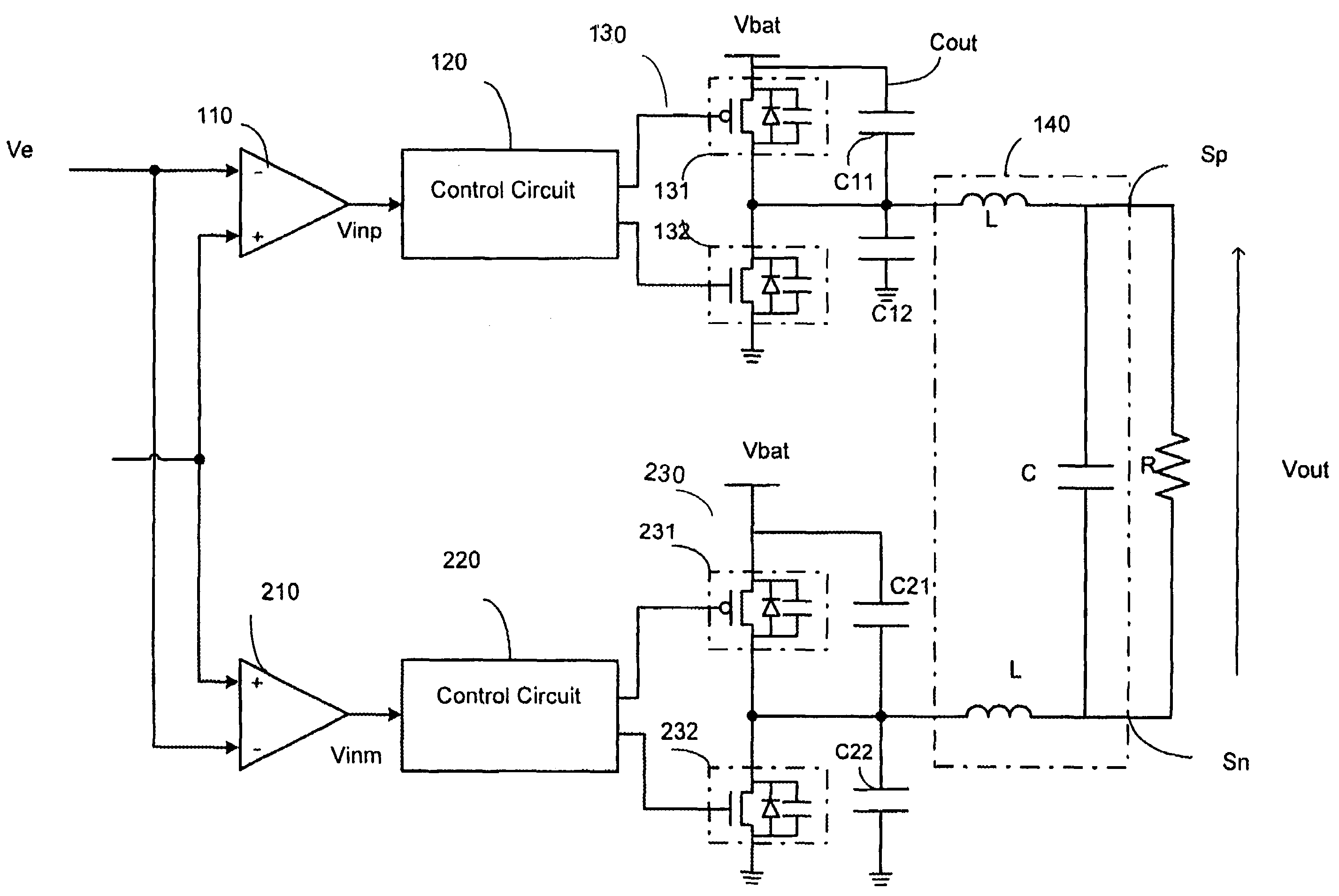 Power amplifier with low power distortion at output
