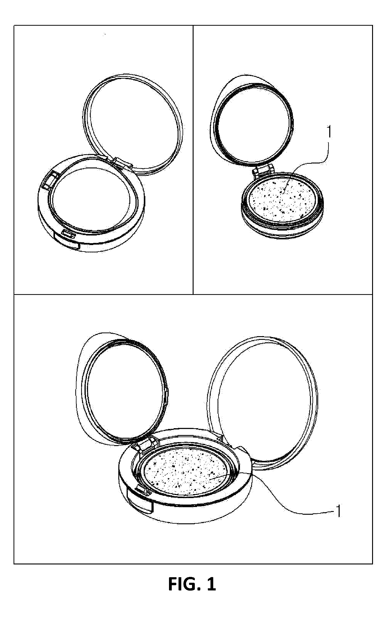 Cosmetic product further having impregnation member with outer surface thereof molten