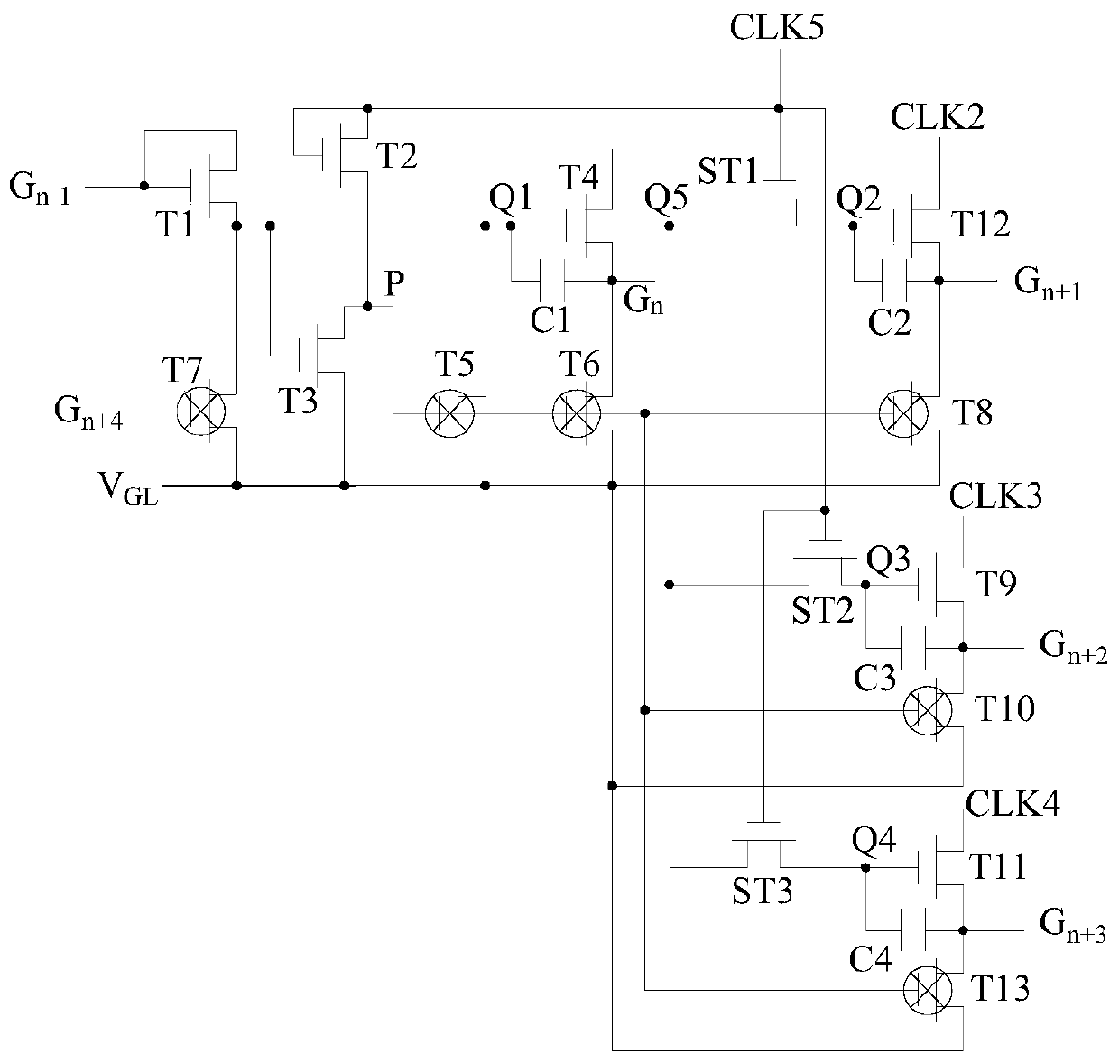 Panel driving circuit, control method and panel