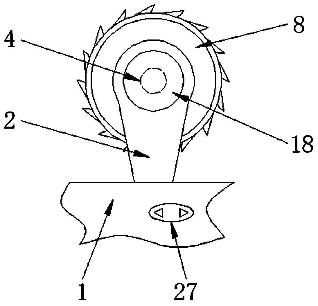 Cutting mechanism in numerical control circular sawing machine