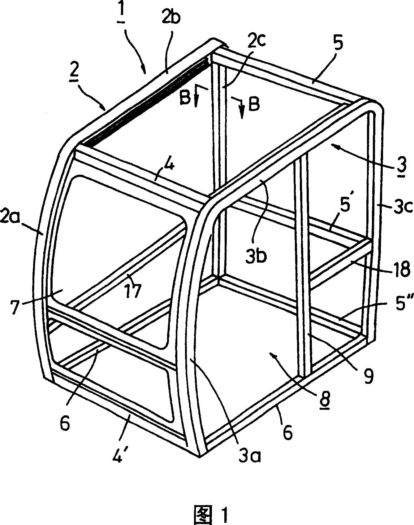 Driver's cab structure for load-carrying vehicle