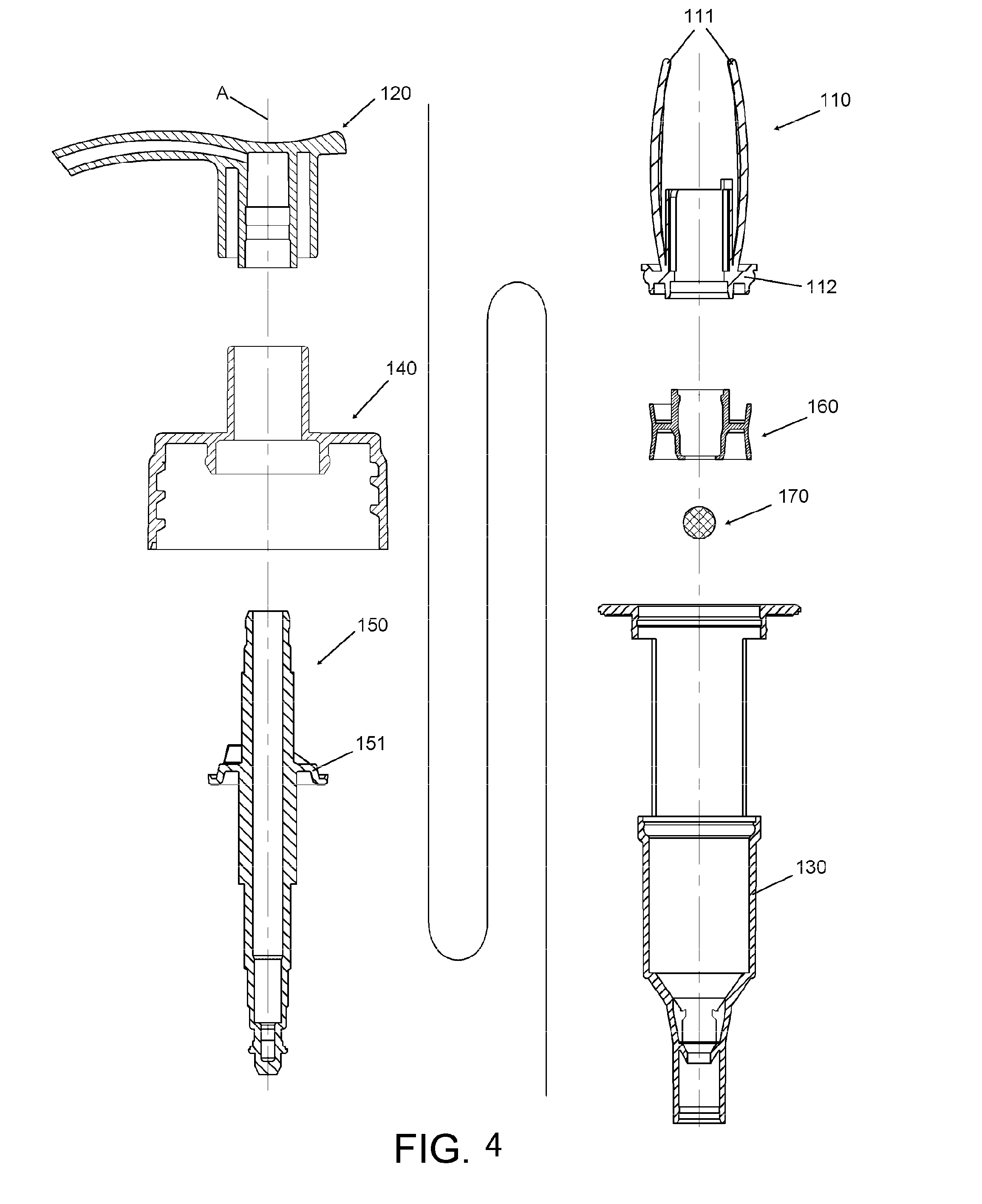 Press-type liquid pump
