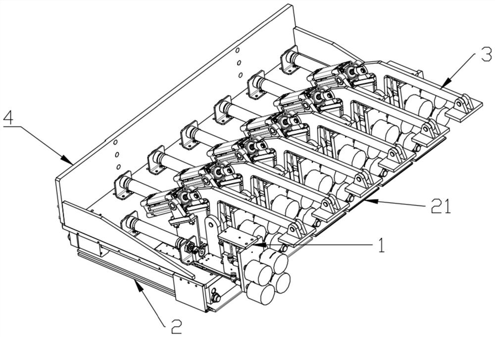 Clamp for loading and unloading carton cargoes of cold-chain containers, and method