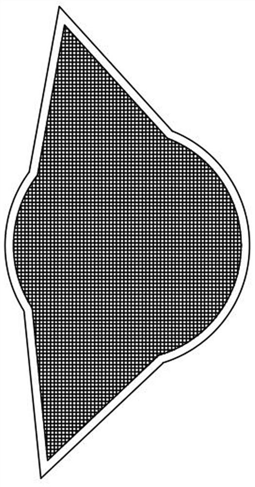 Irregular tree hole based on regional wind rose diagram