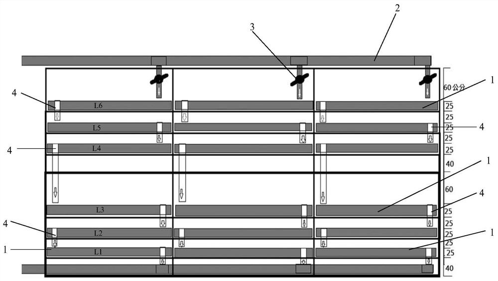 Shallow-water three-dimensional multi-layer intensive high-density aquaculture system