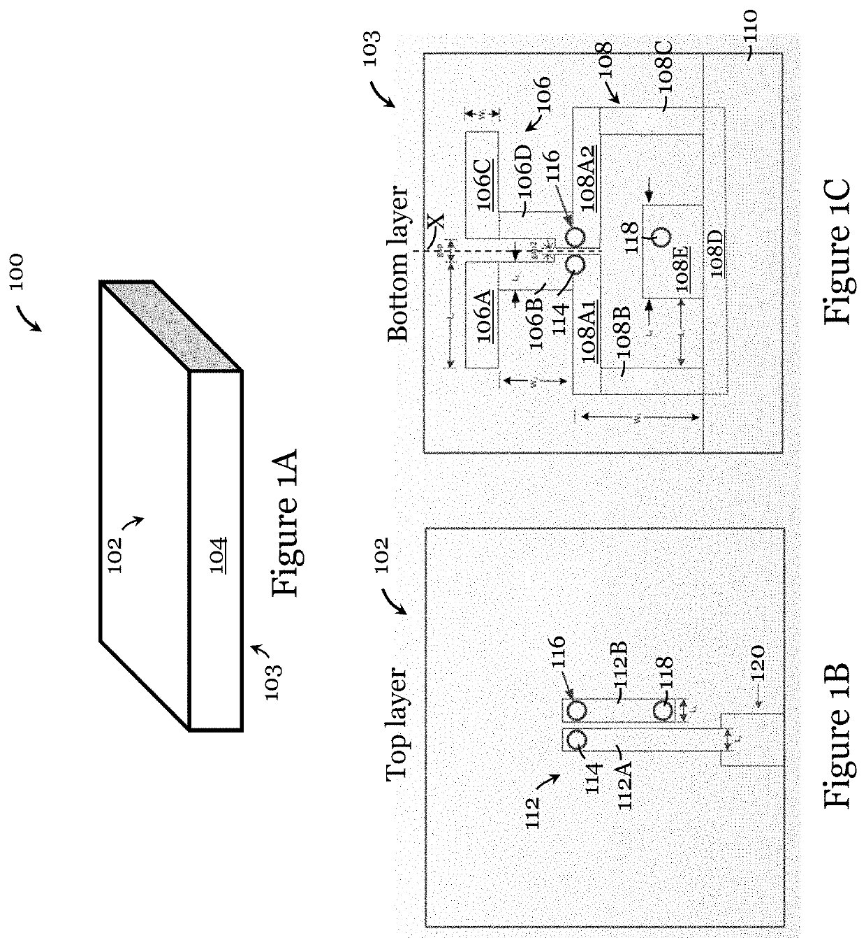 Planar complementary antenna and related antenna array