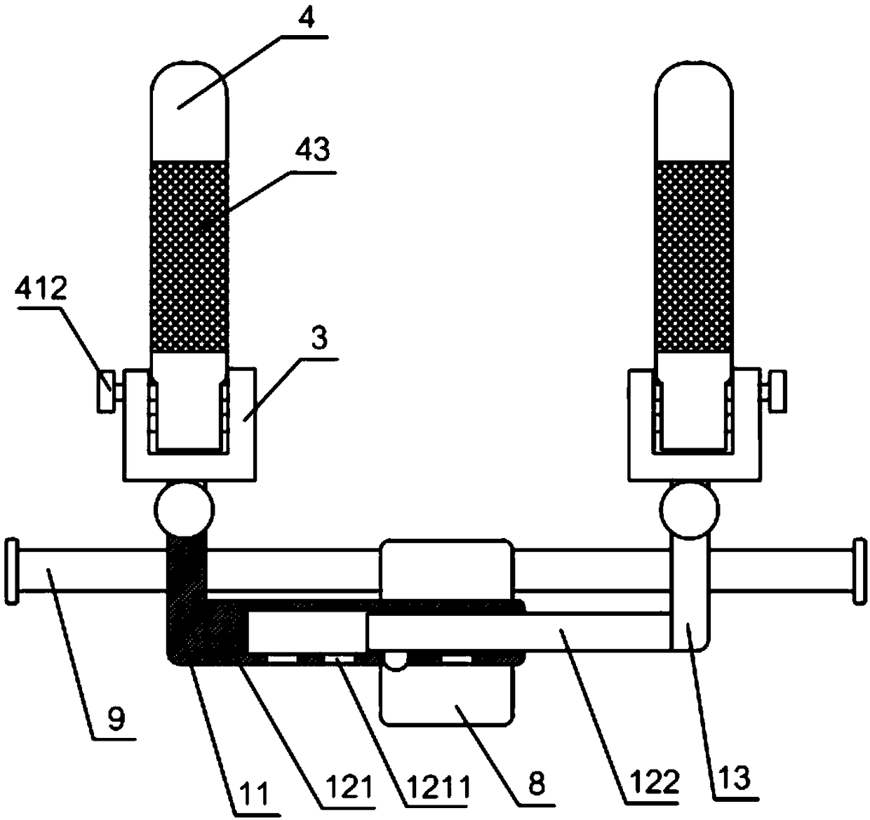 Adjustable tracheal cannula fixing device