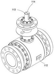 Low-temperature fixed ball valve