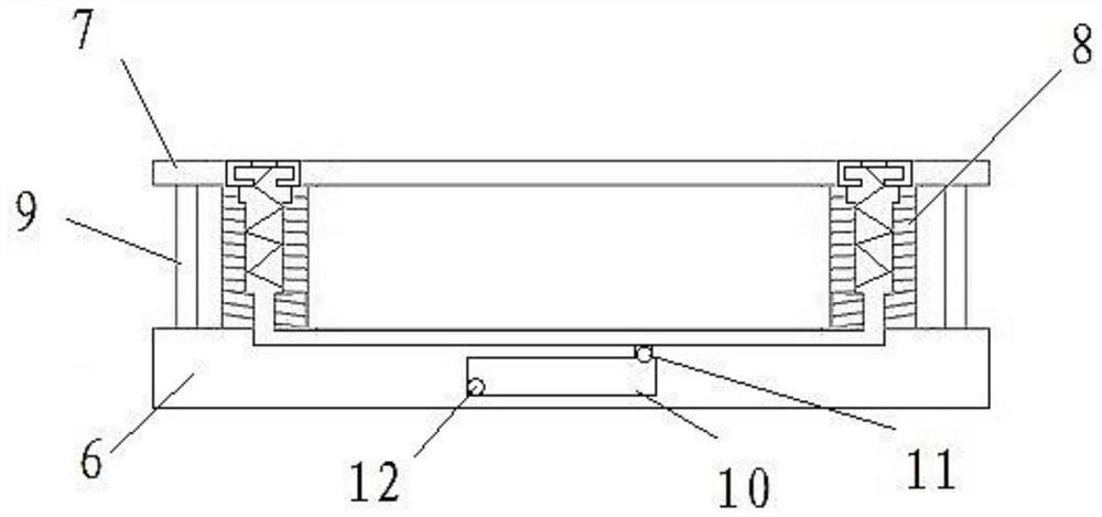 An adjustable flexible shelf