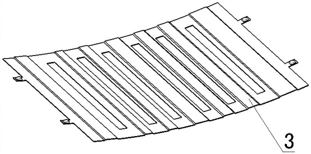 Composite reinforcing rib wall panel forming tool