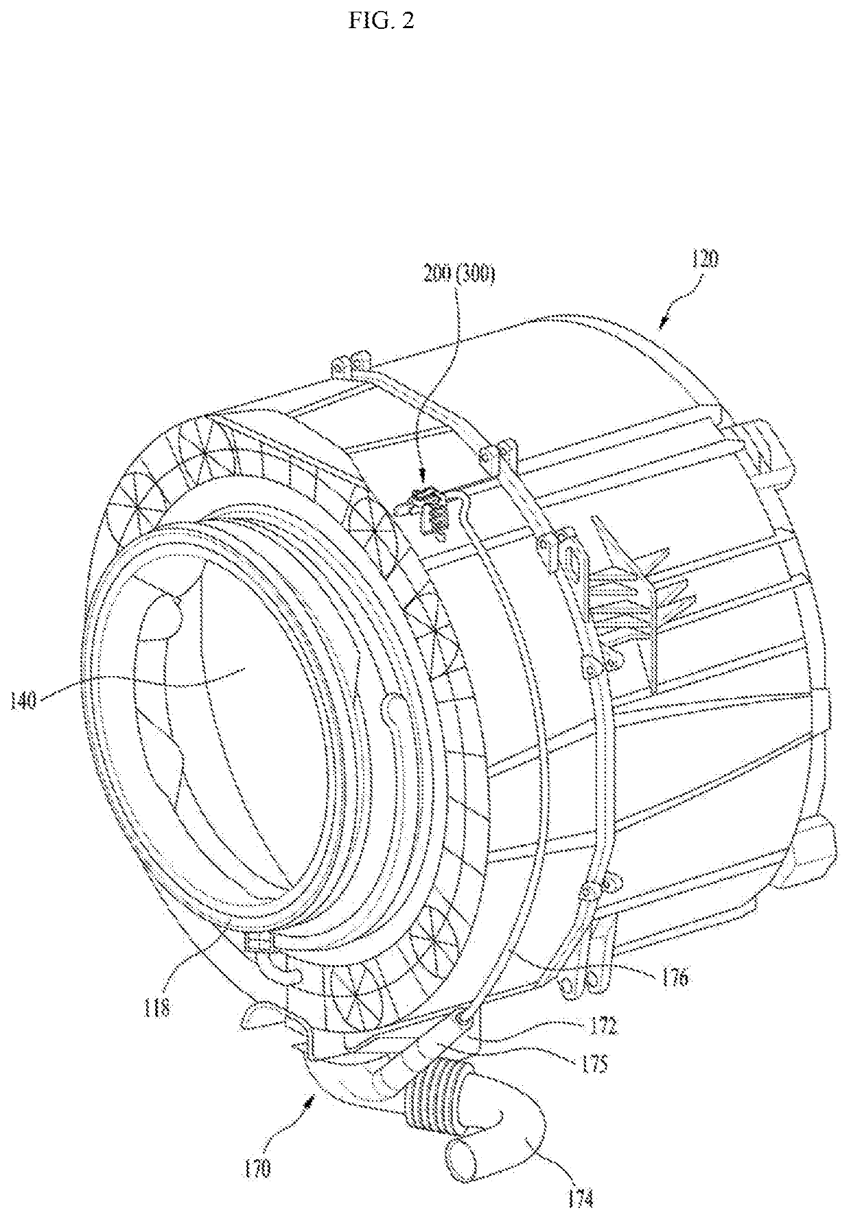 Sensor module and laundry treating apparatus having the same