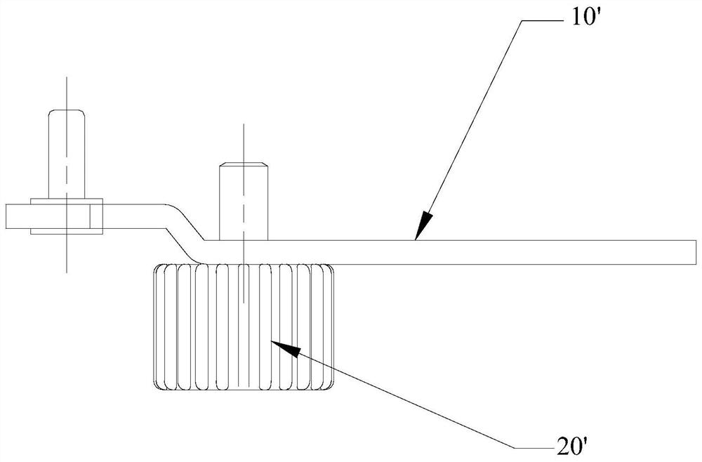 Adjustment feet installation structure and refrigerator