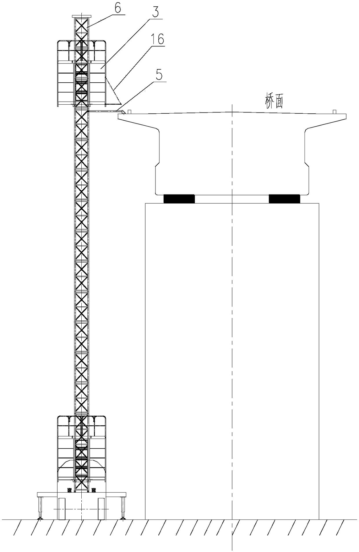 Vehicle-mounted quick installation rescue elevator