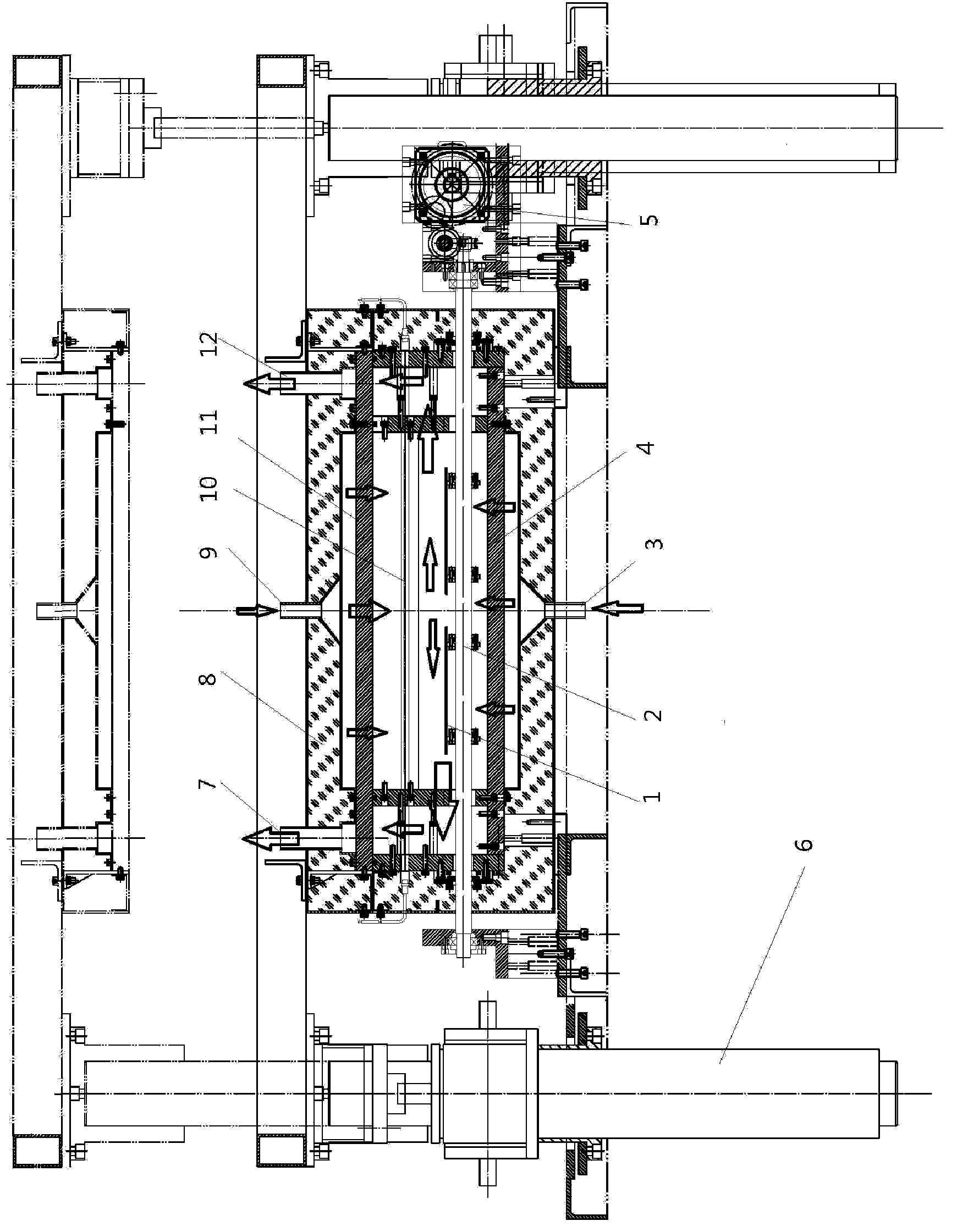 Chained atmosphere furnace and sintering method for producing crystalline silicon photovoltaic cell