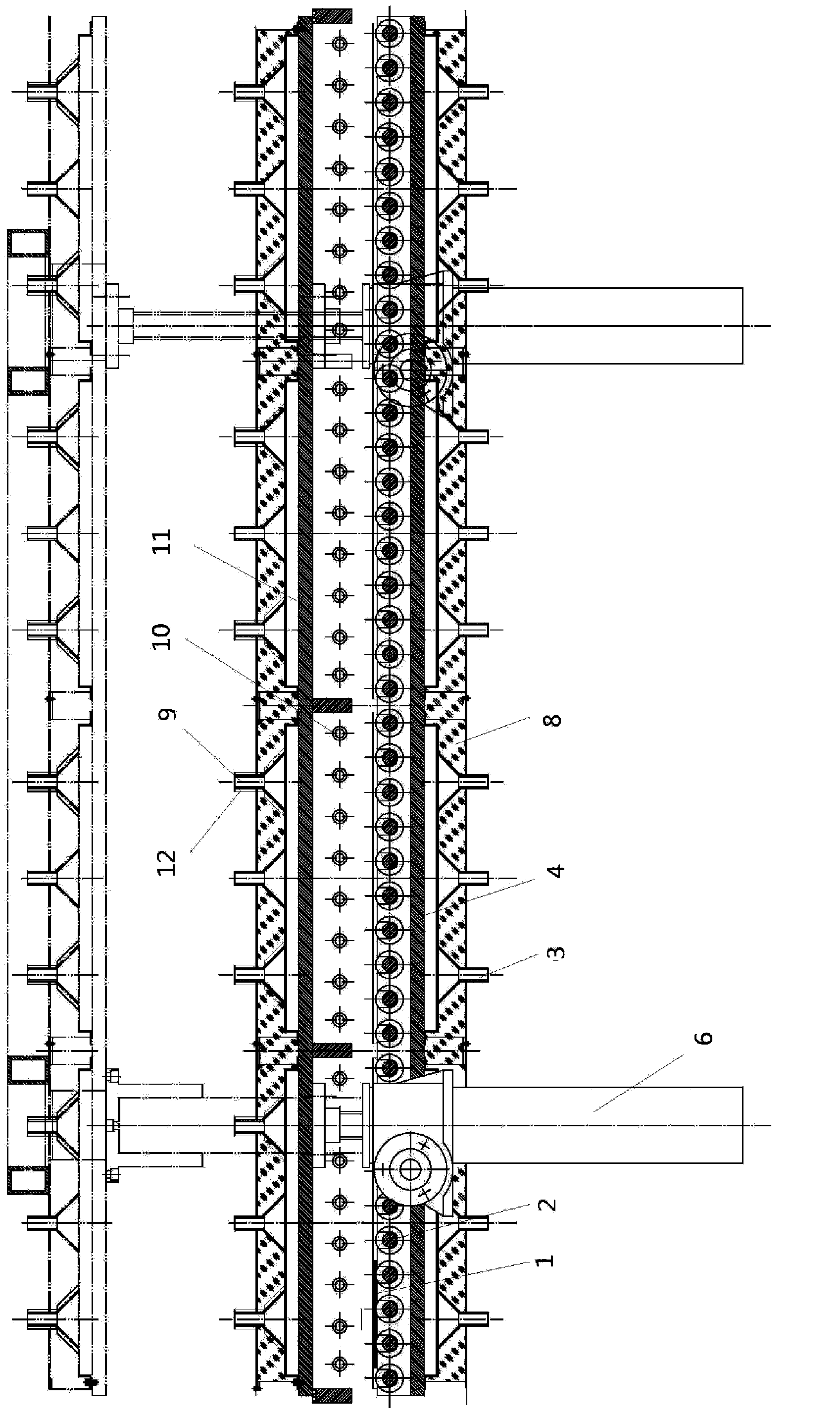 Chained atmosphere furnace and sintering method for producing crystalline silicon photovoltaic cell