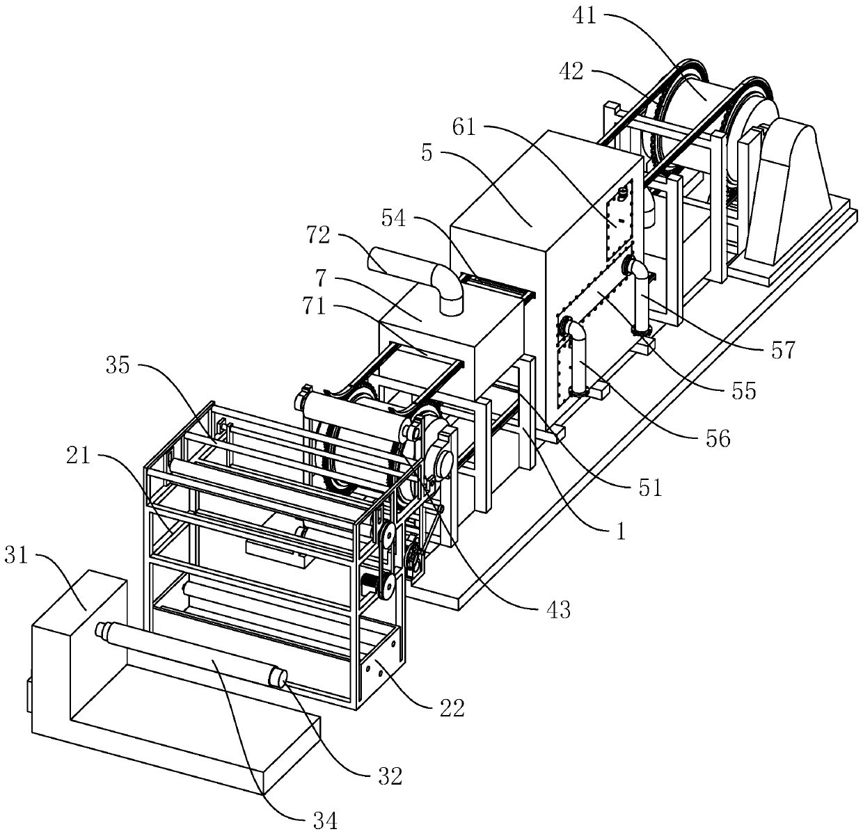 Fabric double-sided coating machine