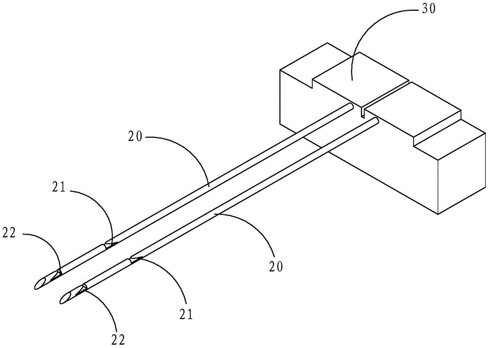 A rope-threading method and a rope-threading device of an elastic structure