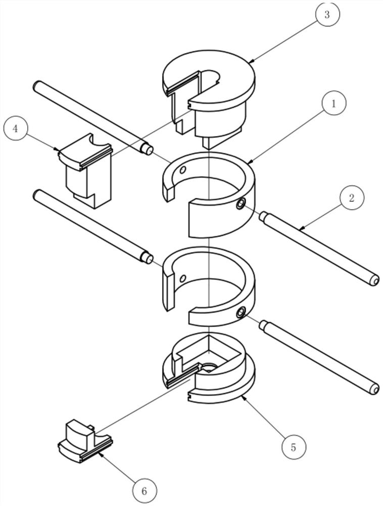 Dismounting device for airplane wire harness pipe joint