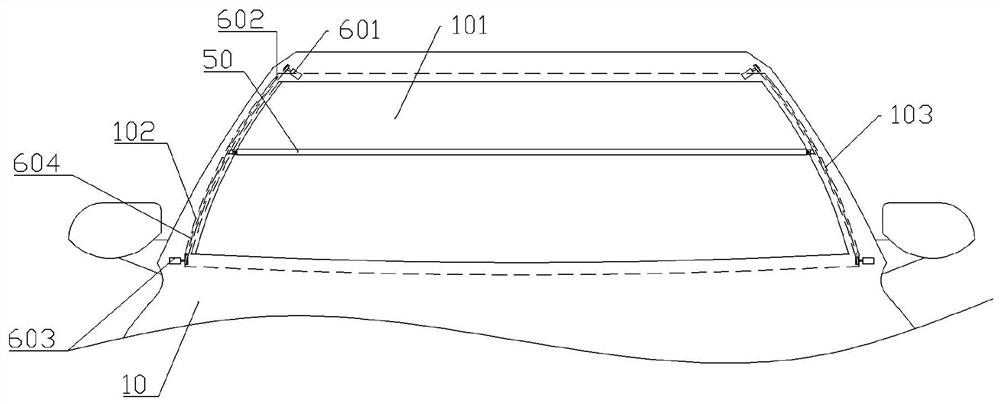 Car window inner side cleaning mechanism