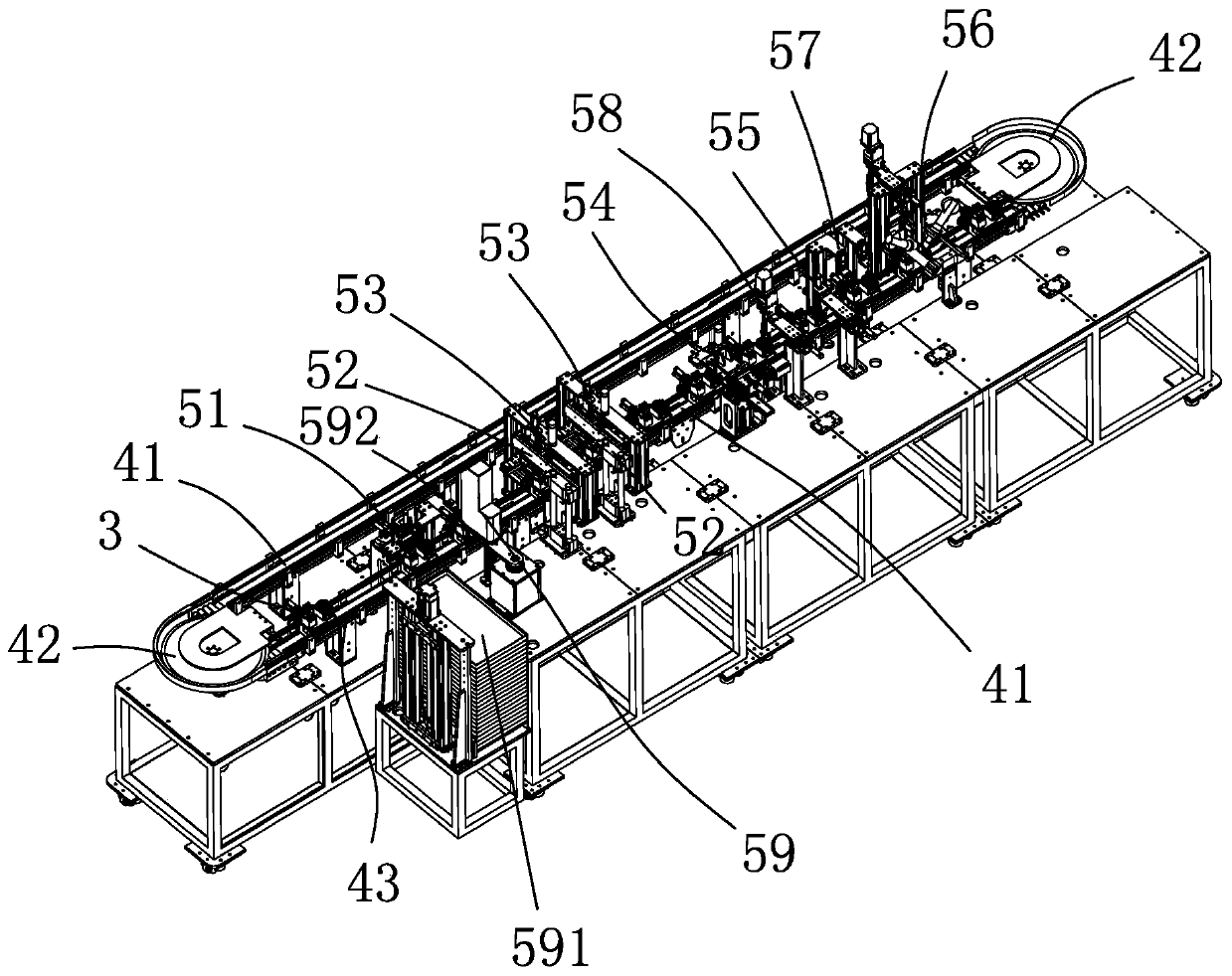 Automatic assembly line production system of coupler