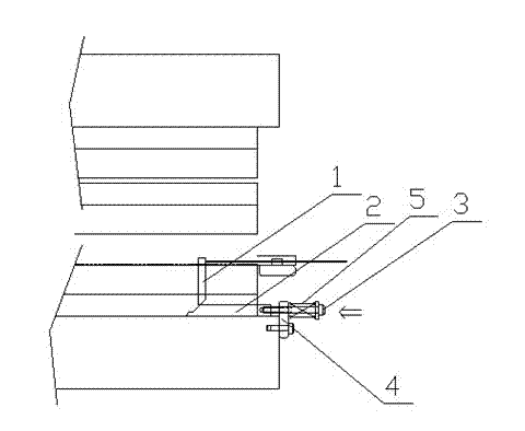 Material penetrating positioning mechanism