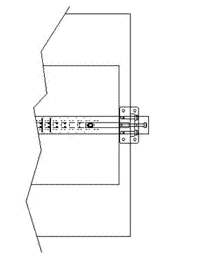 Material penetrating positioning mechanism