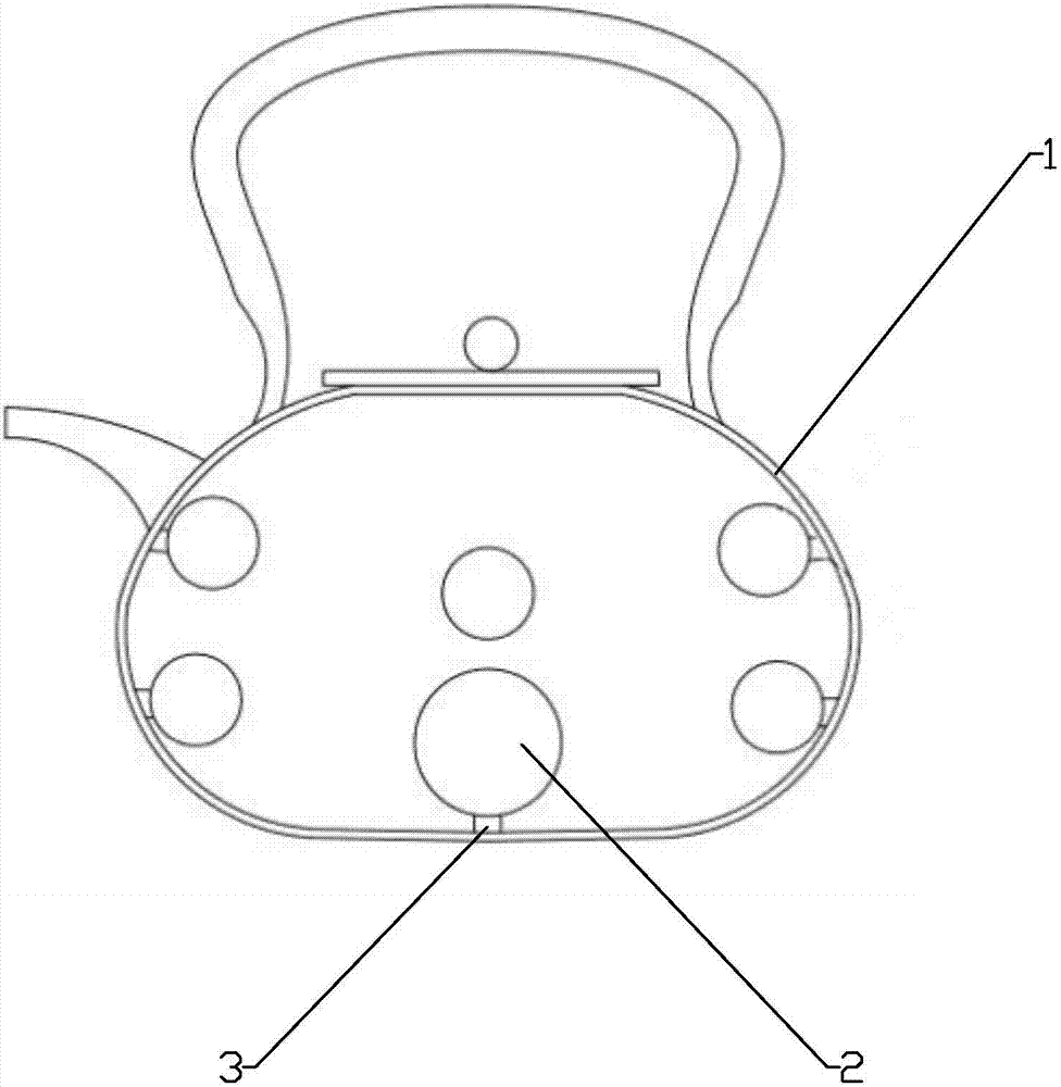 Method for making iron kettle with silver