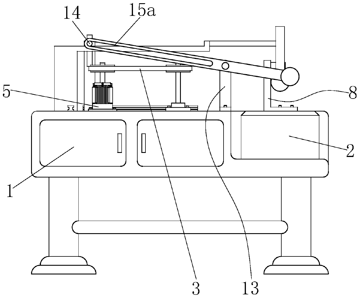 Knocking equipment based on chain conveying control