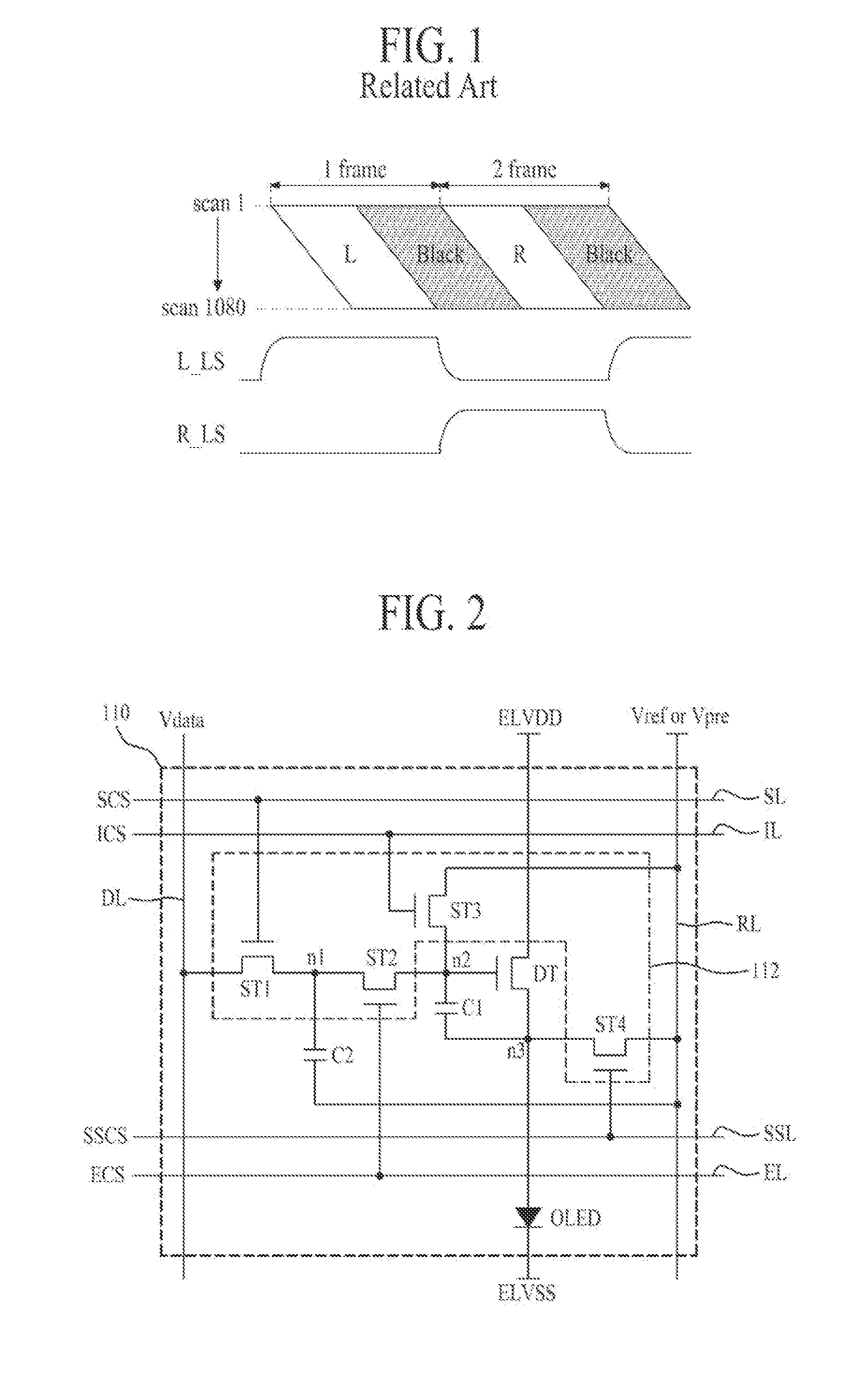 Pixel circuit of display device, organic light emitting display device and method for driving the same