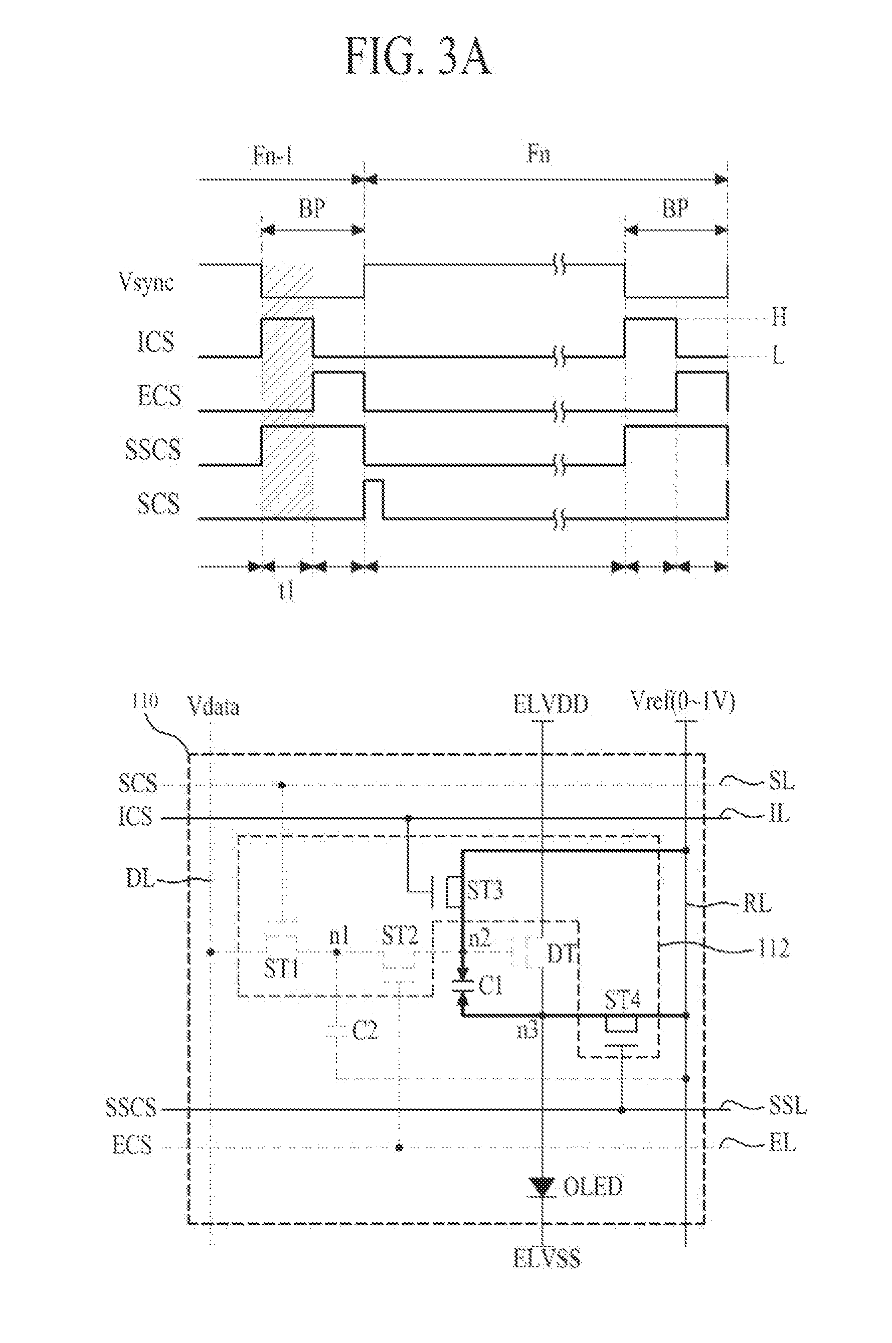 Pixel circuit of display device, organic light emitting display device and method for driving the same