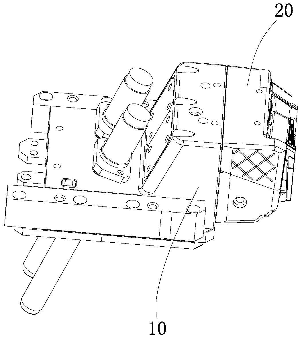 Demolding mechanism of multi-direction core pulling sliding block