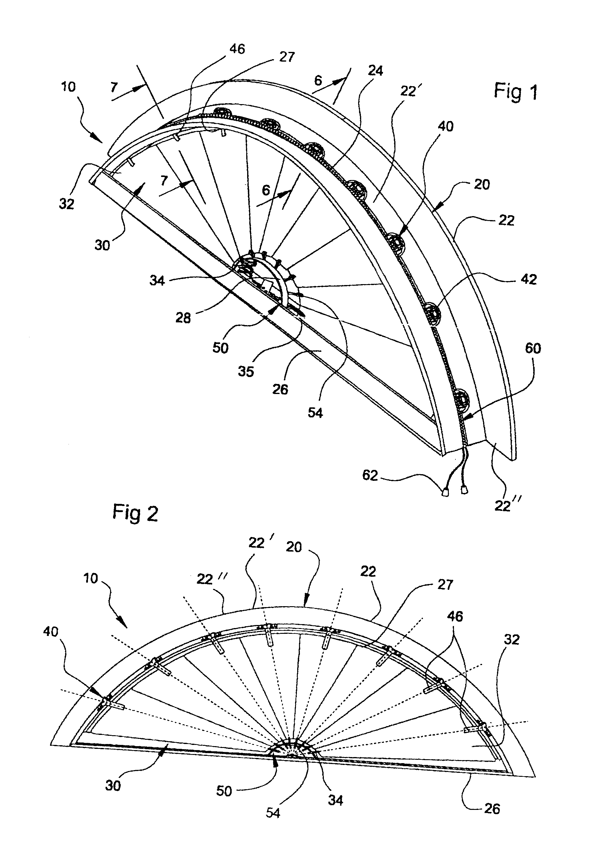 Sprocket assembly for louver arch mechanism