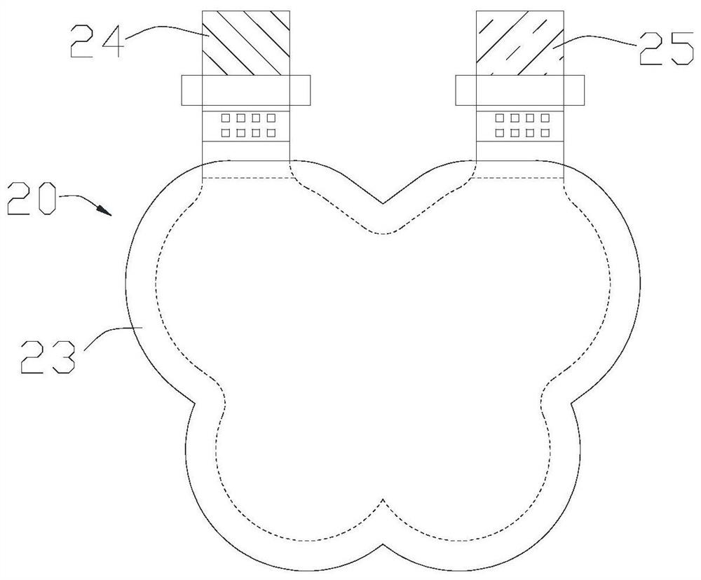 Special-shaped lithium ion battery and preparation method thereof