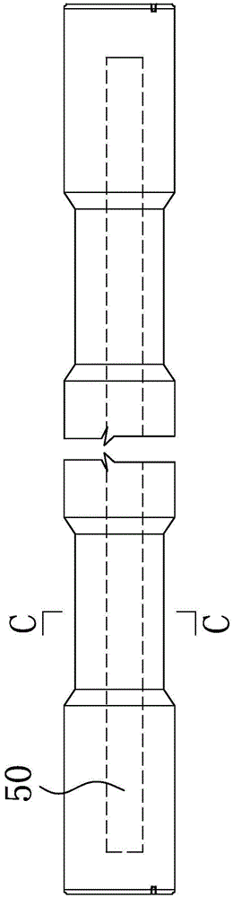 Variable-cross-section pile with end plates