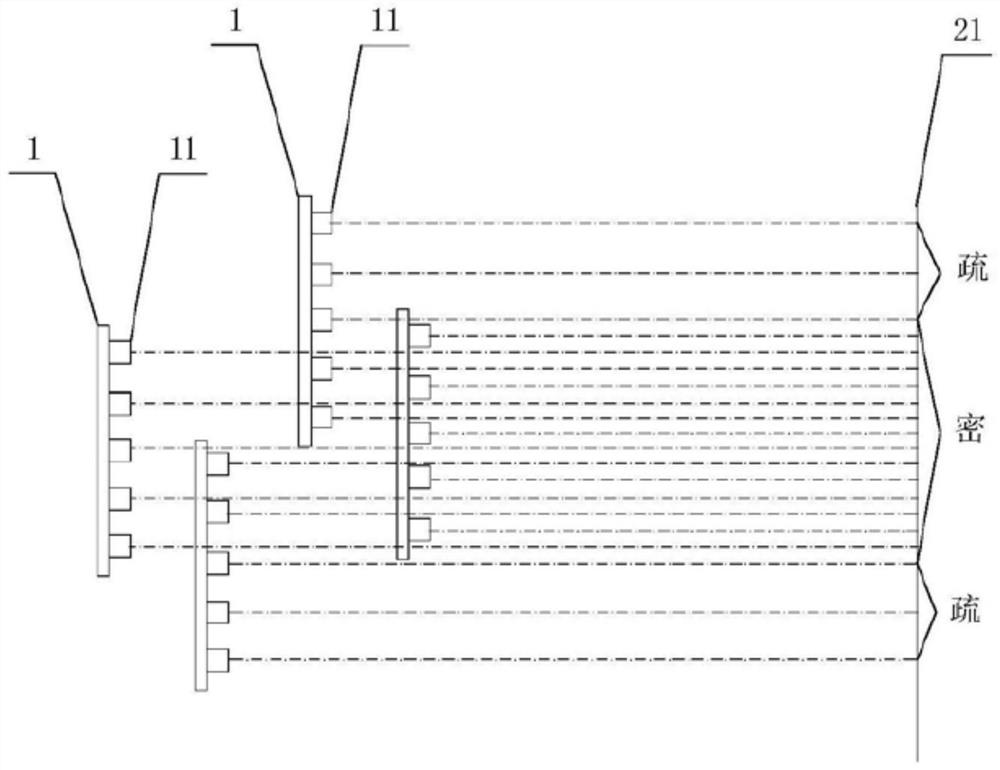 Multi-line laser radar based on multiple lasers and detection method using multi-line laser radar