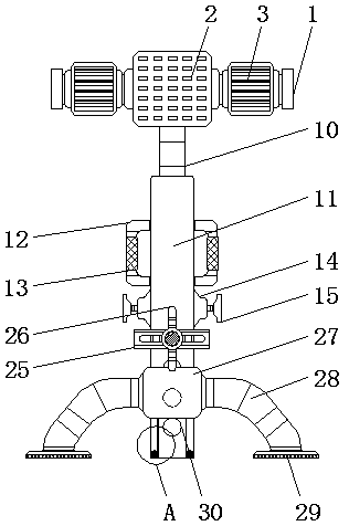 Sign device with stable supporting mechanism for pavement construction