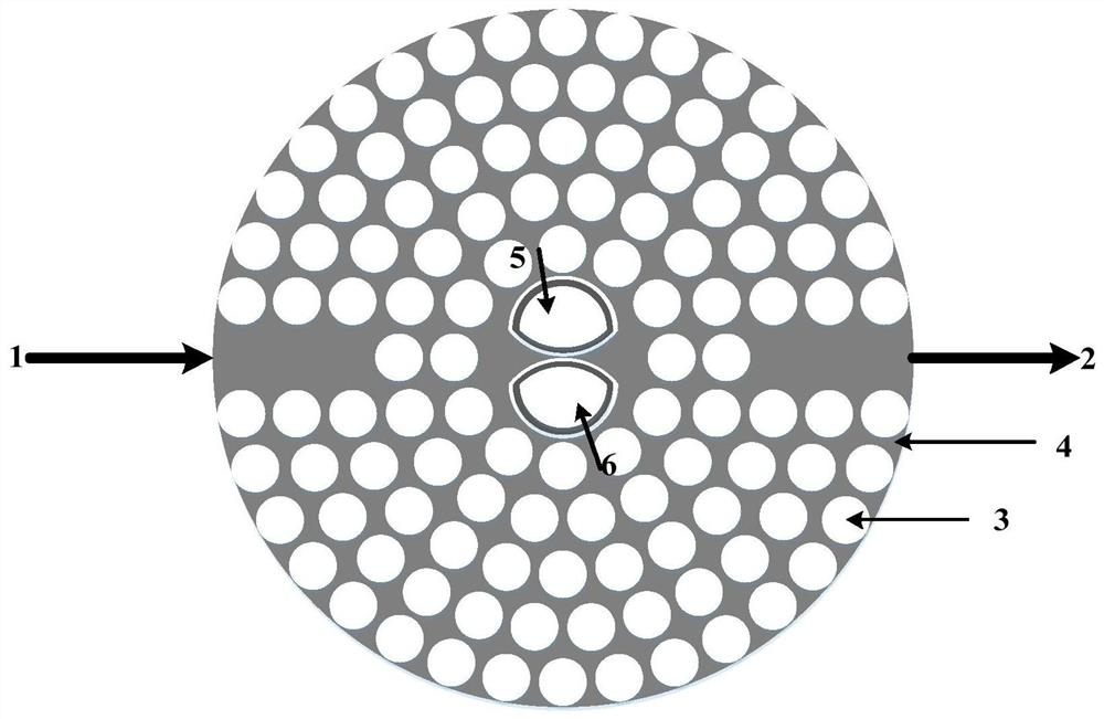 Terahertz wave refractive index sensor based on sunflower type photonic crystal structure