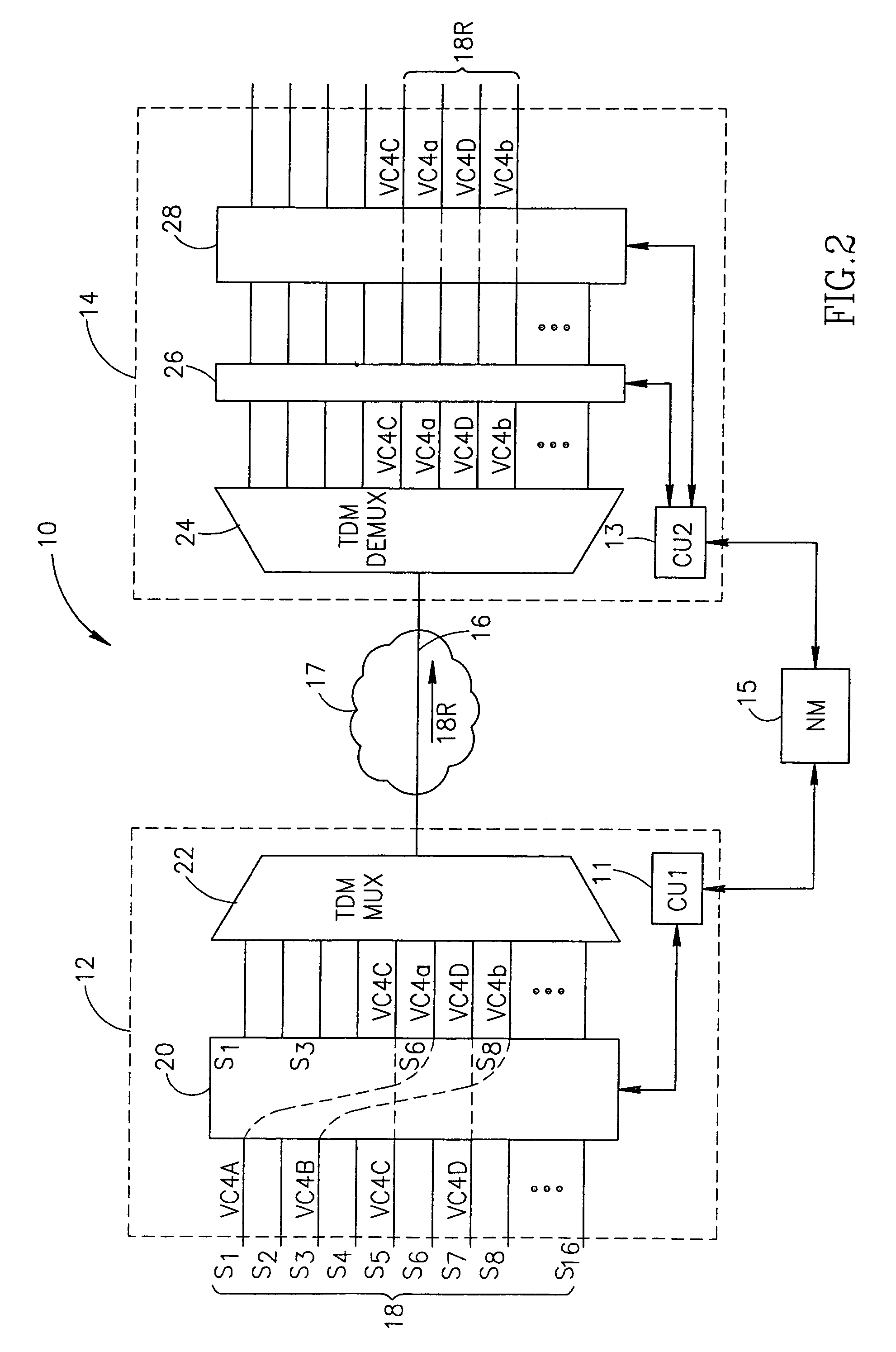 Rearrangement of data streams