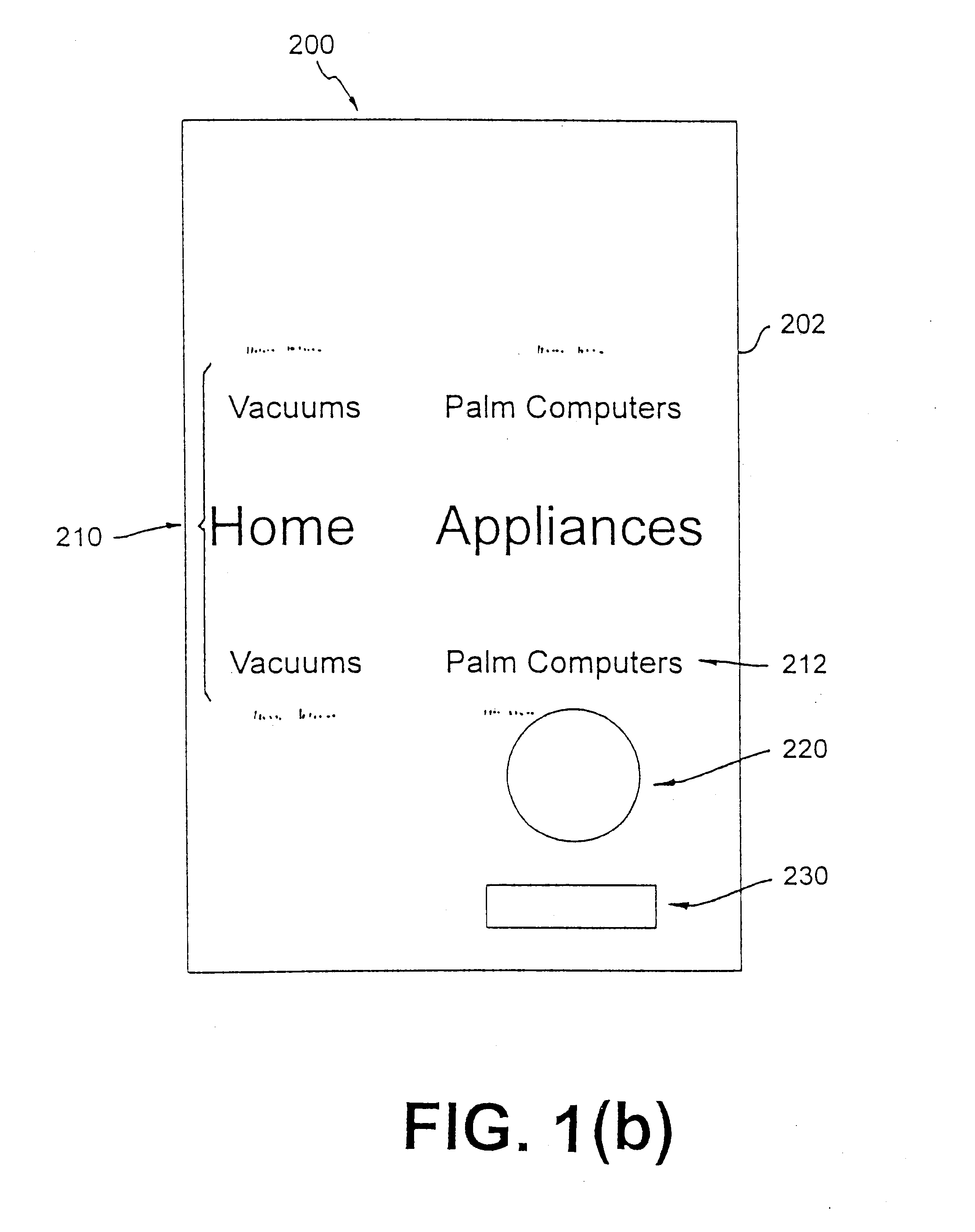 Information presentation system for a graphical user interface