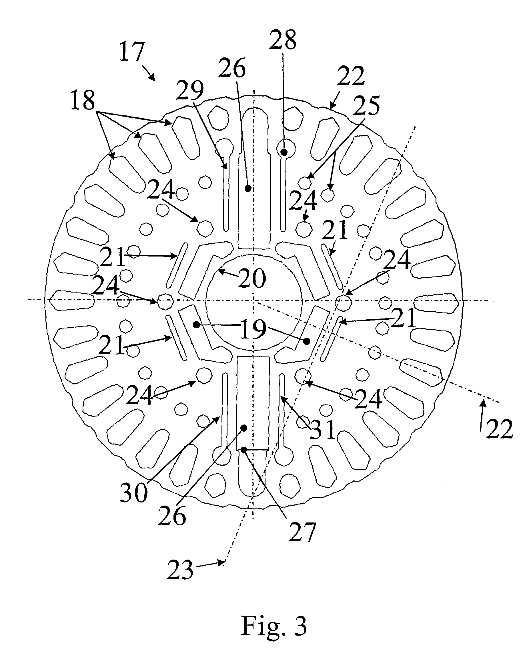 Rotor with a thermal barrier and a motor with such a rotor