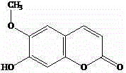 Scopoletin and di-bisdemethoxycurcumin complex suspending agent