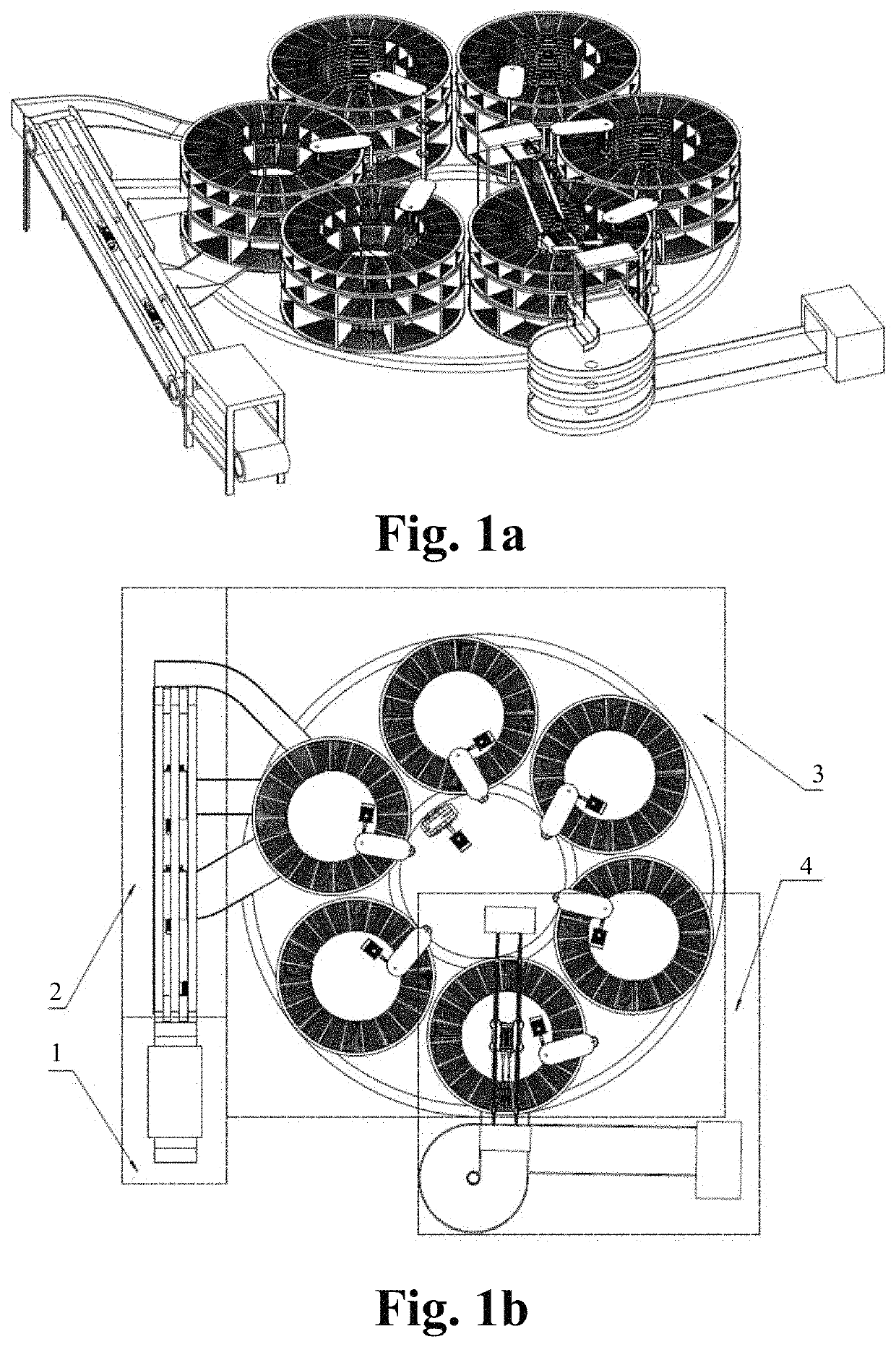 Multi-unit rotary system and method for storage, intelligent sorting and picking of express parcels