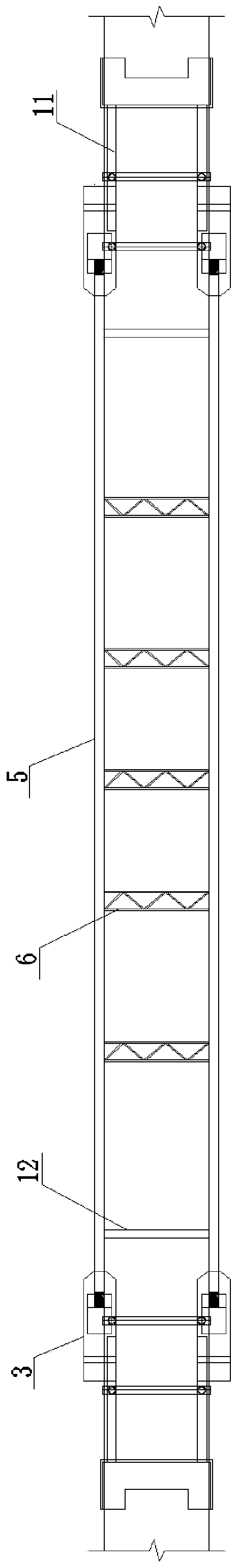 Single-arch-rib framing swivel construction steel box arch bridge and construction method thereof