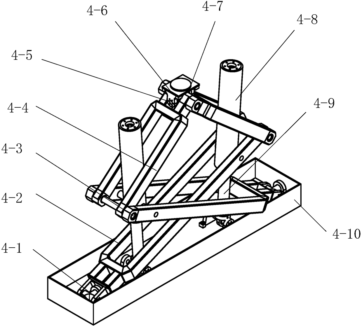 A Parallel Stable Receiving Platform with Double-Driven Cross-Folding Branches