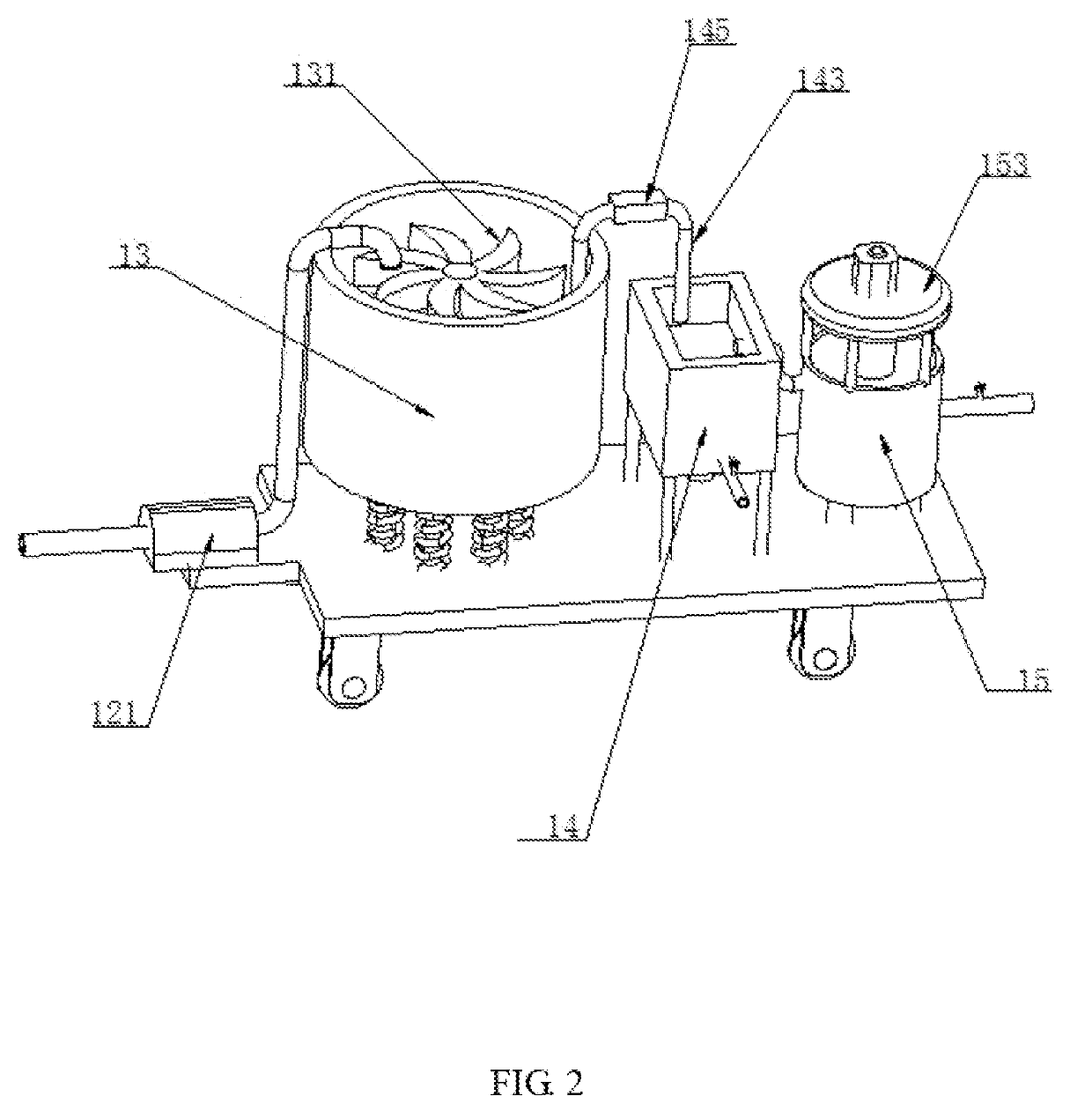 Water conservating silt discharging device