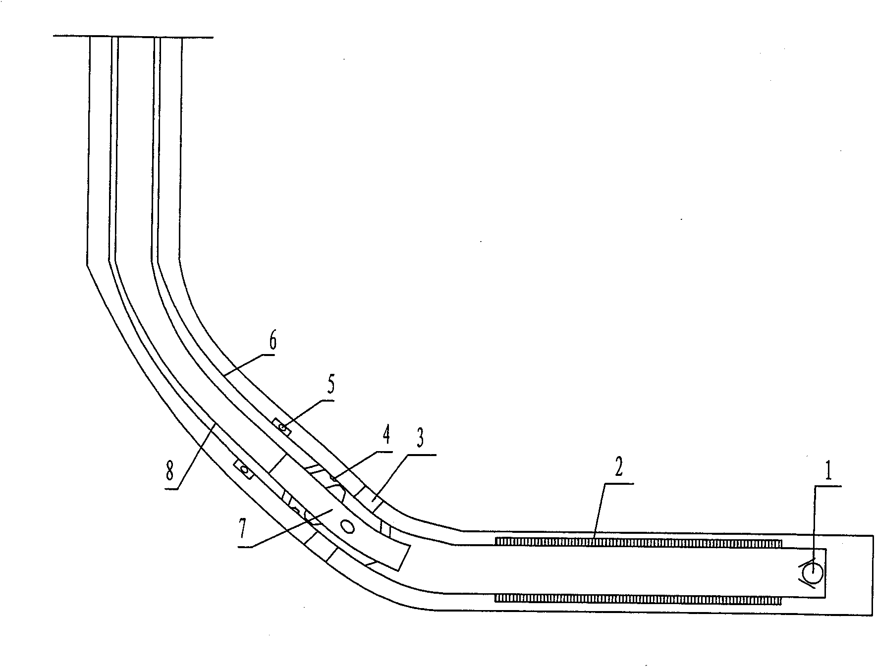 Drilling-plug free tubular column with sand control and well cementation for open-hole horizontal well